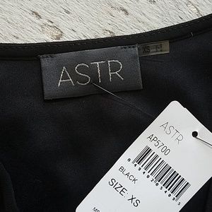 Astr Pants - ASTR Long Sleeve Black Romper Semi Sheer XS Astr Pants - ASTR Long Sleeve Black Romper Semi Sheer XS